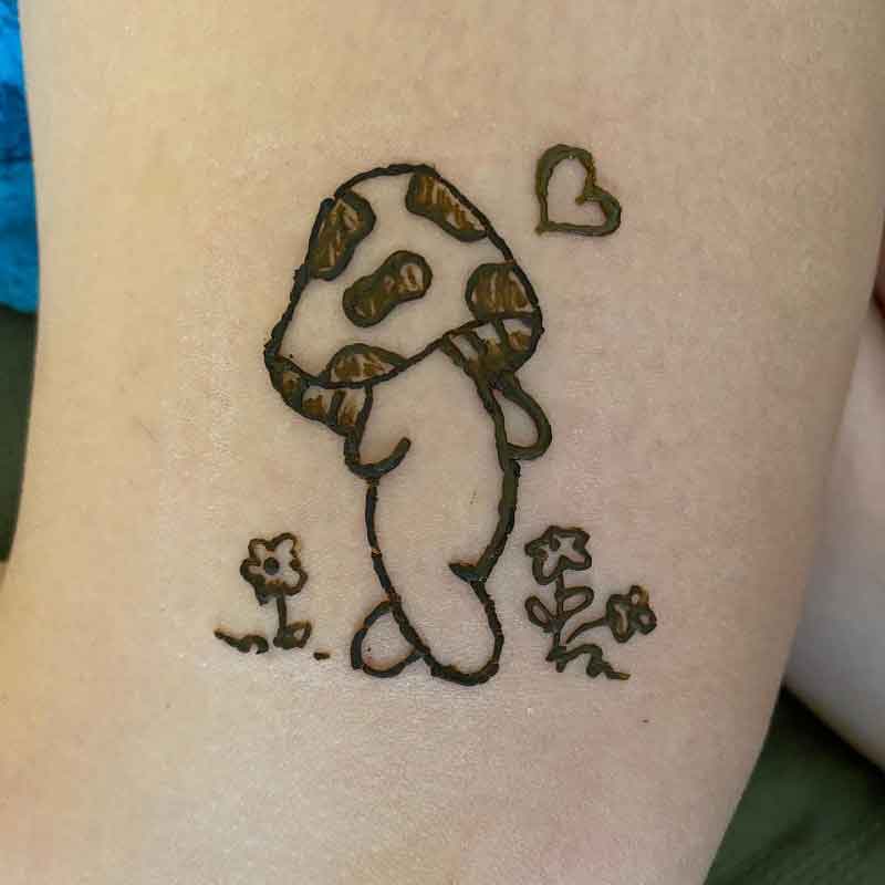 Walking Mushroom Tattoo 3