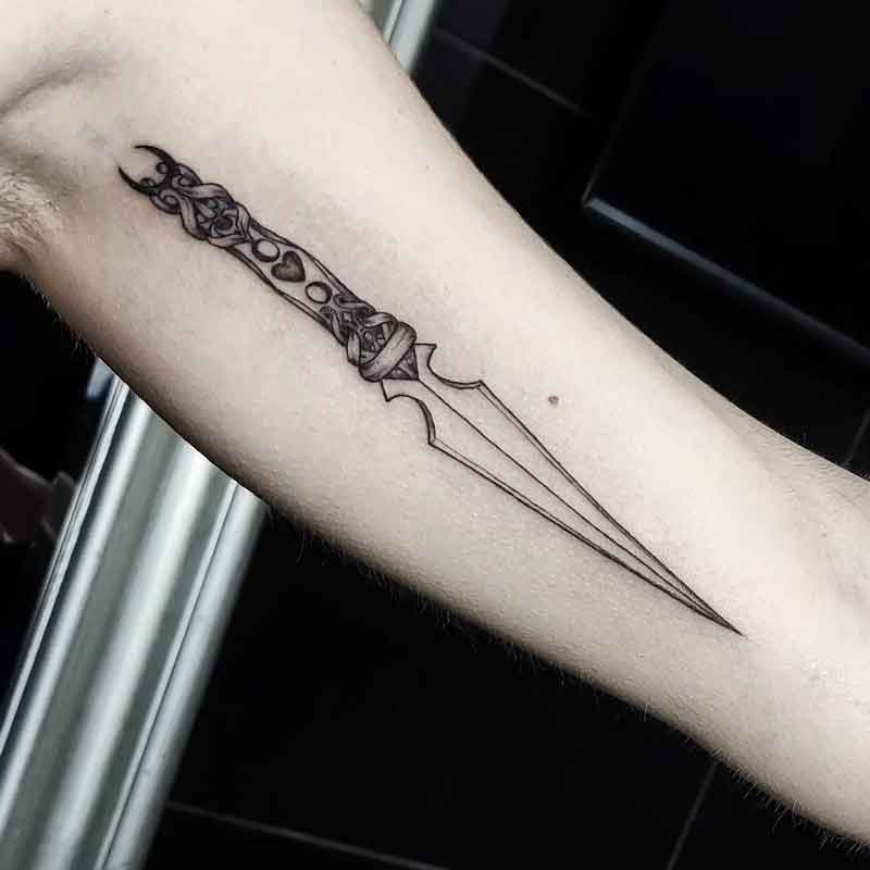 Witch Dagger Tattoo 2