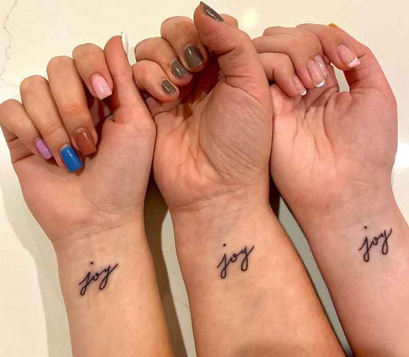 Wrist Mother Daughter Tattoos 1