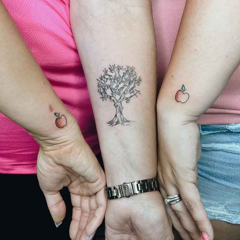 Wrist Mother Daughter Tattoos 2