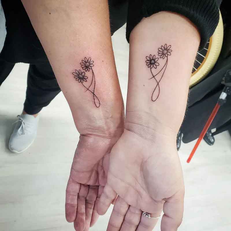 Wrist Mother Daughter Tattoos 3
