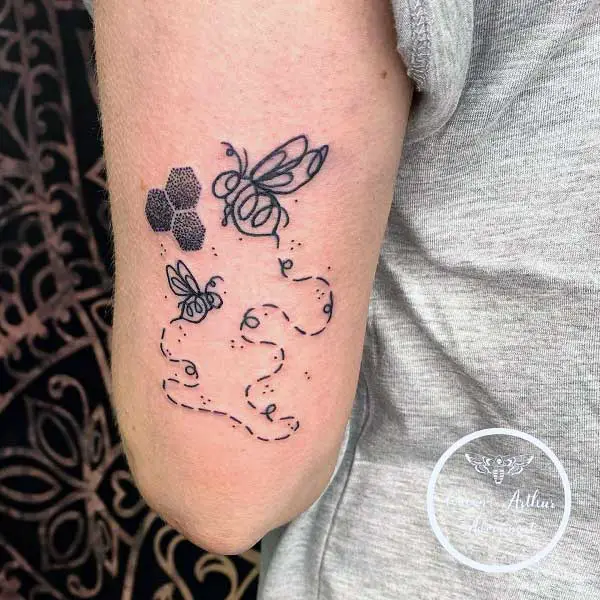 abstract-bee-tattoo-3