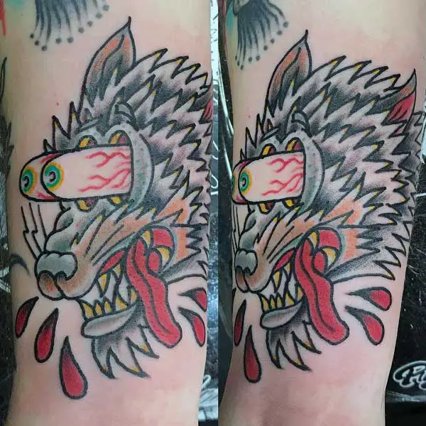 american-traditional-wolf-tattoo-1