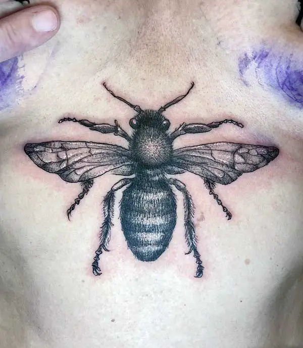 bee-sternum-tattoo-3