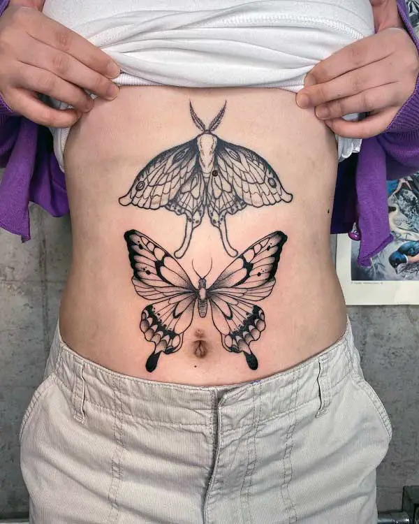 butterfly-sternum-tattoo-2