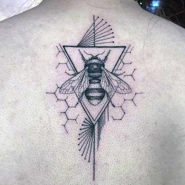 geometric-bee-tattoo-3