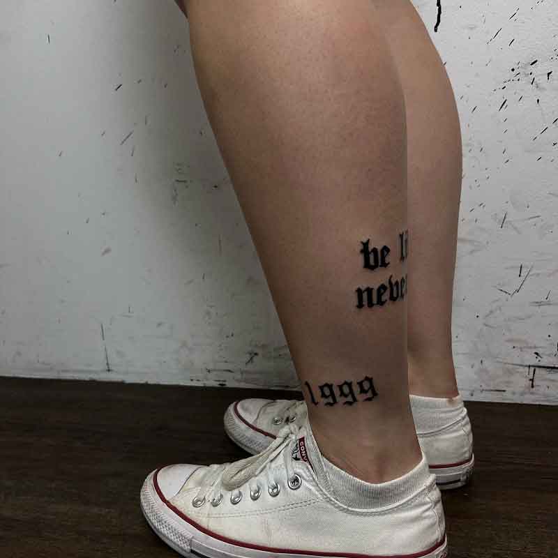 1999 Leg Tattoo 1