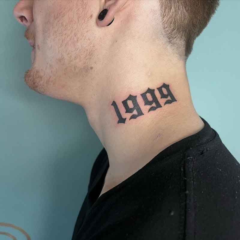 1999 Neck Tattoo 3