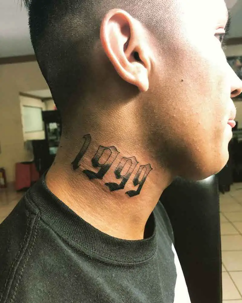 1999 Neck Tattoo 4