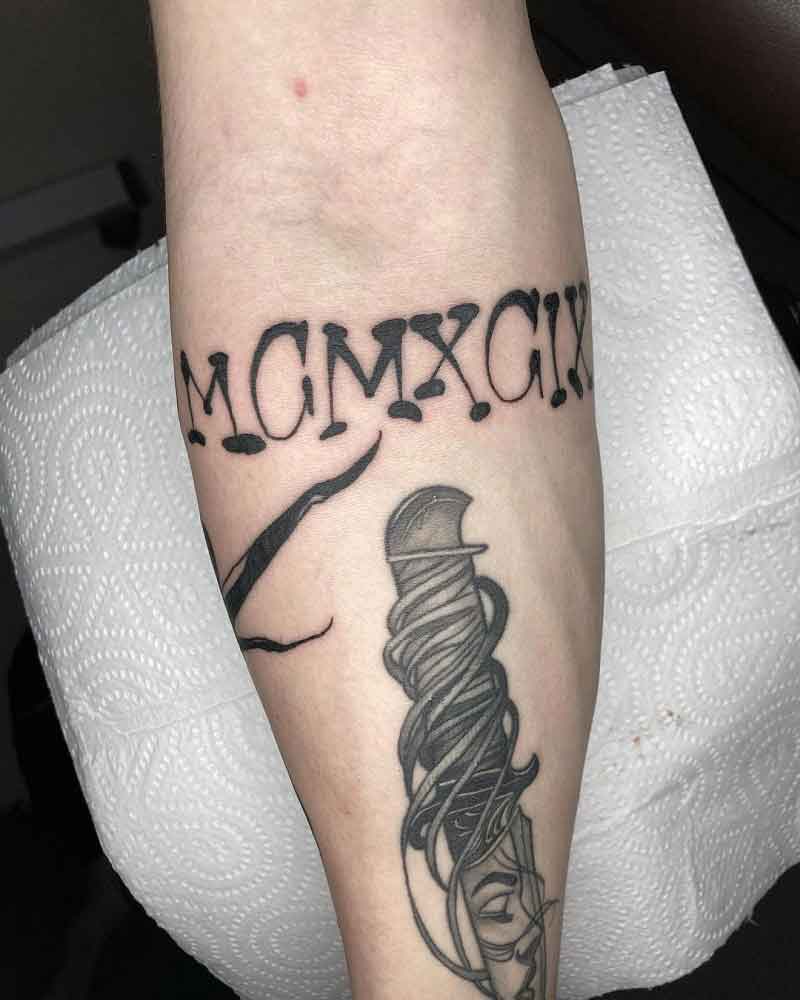 1999 Roman Numerals Tattoo 5