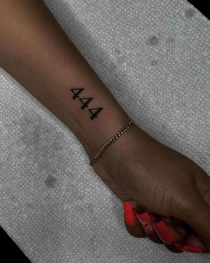 444 Hand Tattoo 5