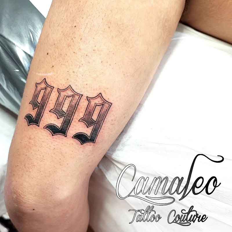 999 Tattoo Stencil 4