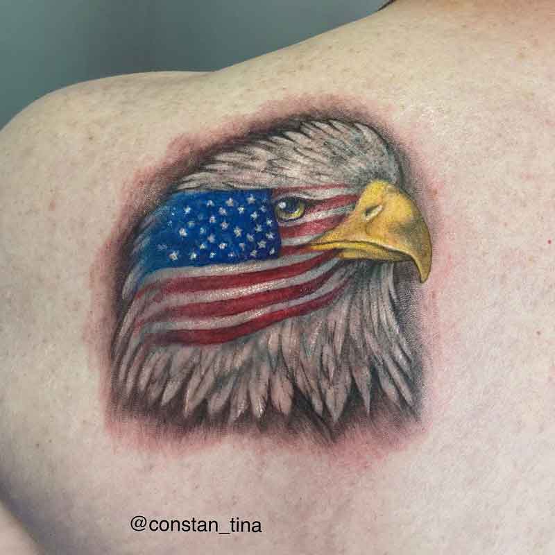 American Flag Eagle Tattoo 1