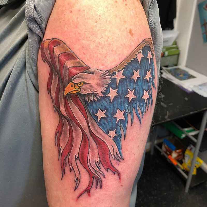 American Flag Eagle Tattoo 2