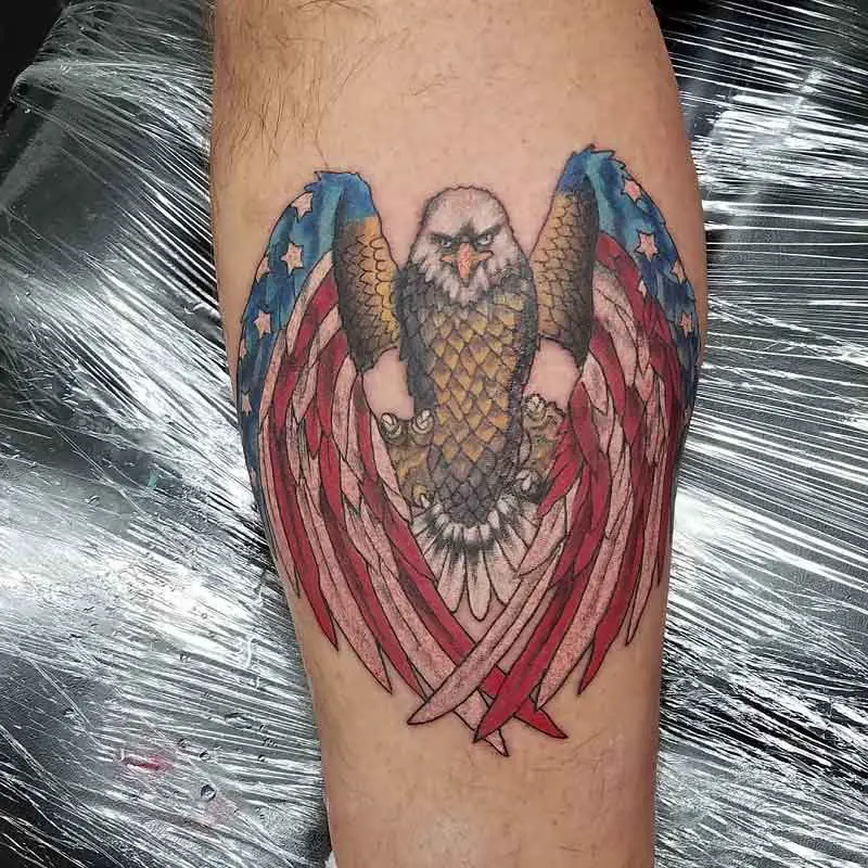 American Flag Eagle Tattoo 3