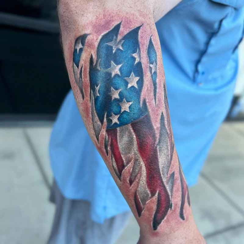 American Flag Tattoo Ideas 3