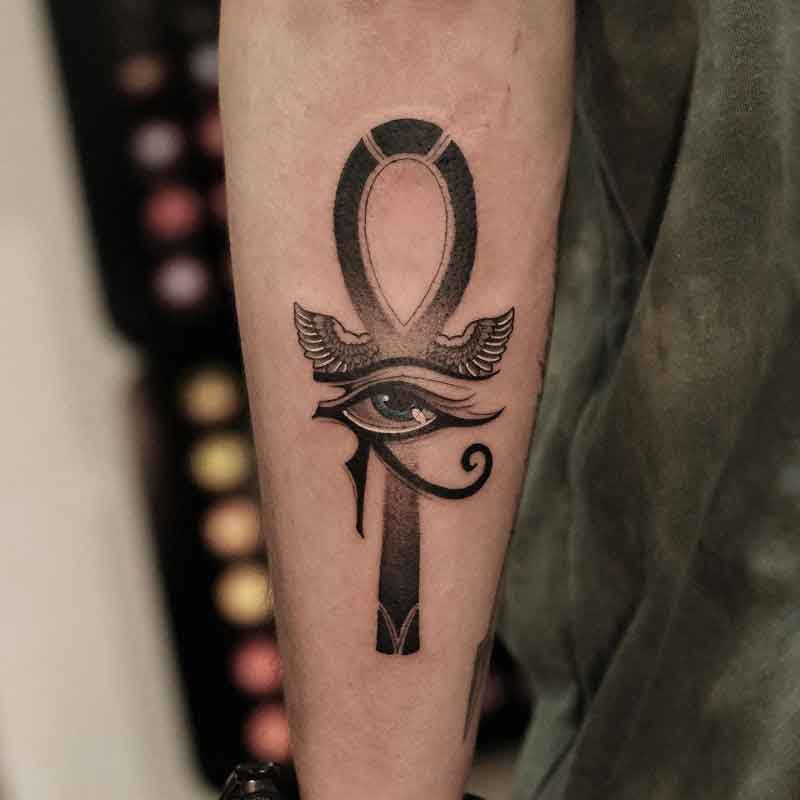 Ankh Eye Of Horus Tattoo 2