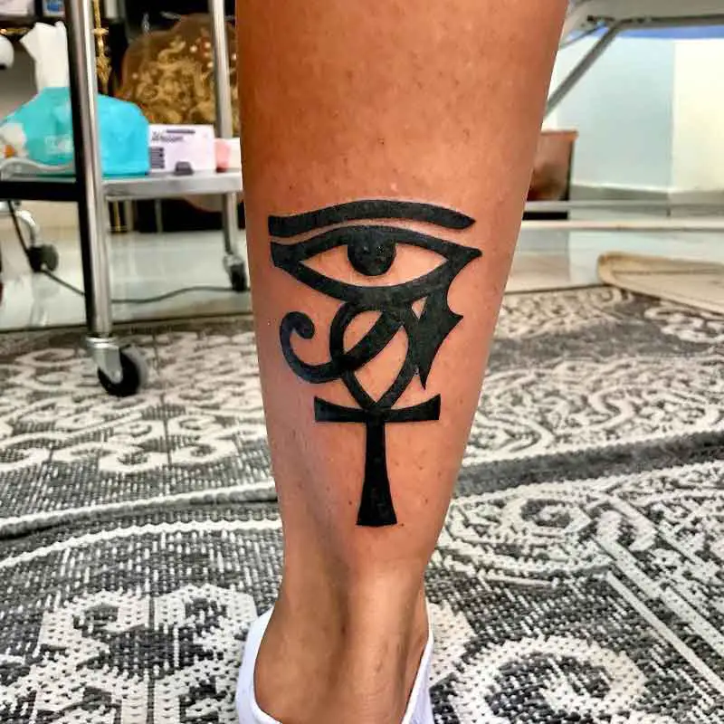 Ankh Eye Of Horus Tattoo 3