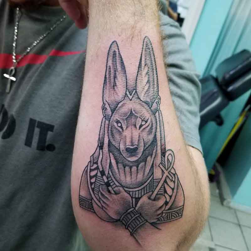 Anubis Egyptian God Tattoo Design 1