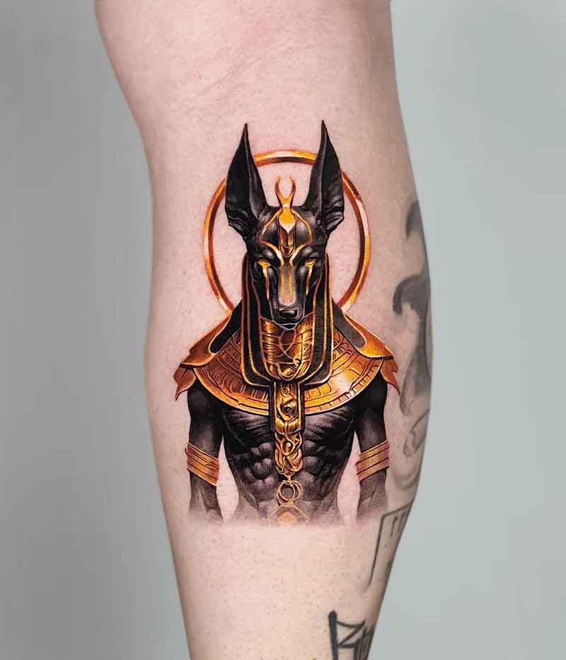 Anubis Egyptian God Tattoo Design 2