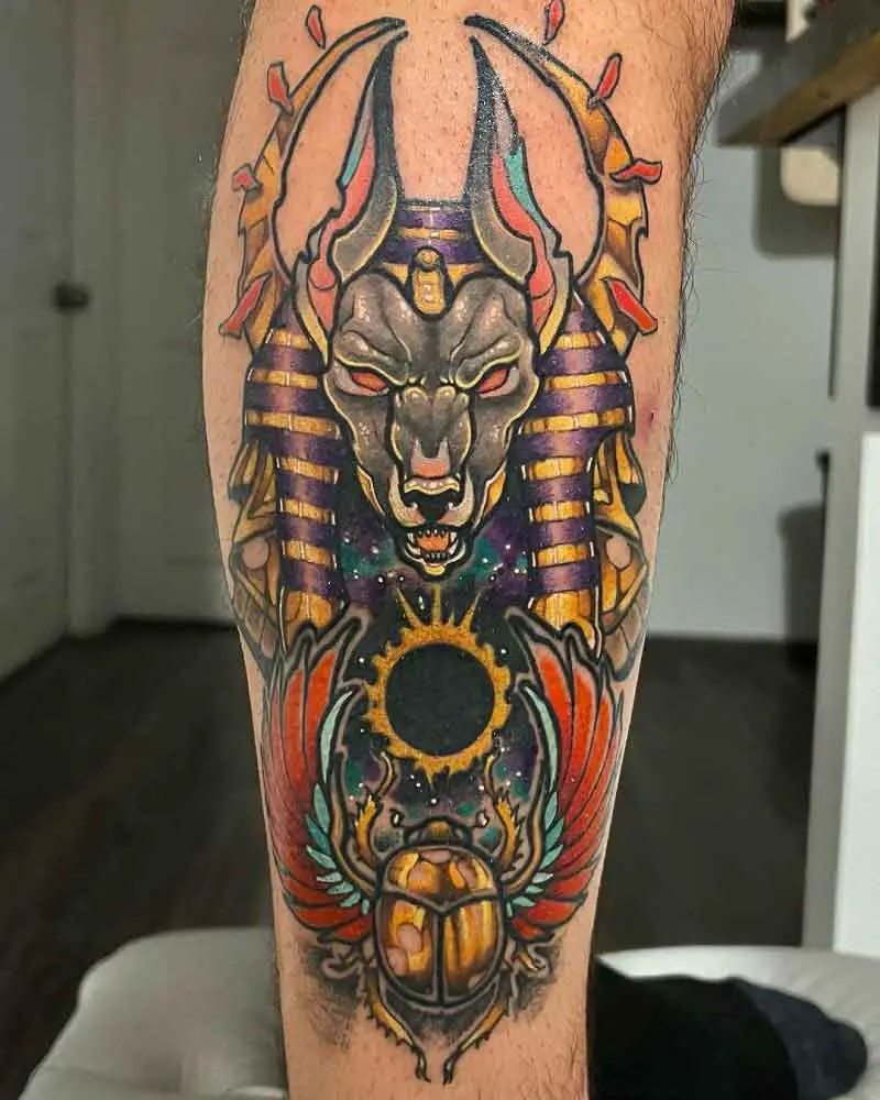 Anubis God Tattoo 1