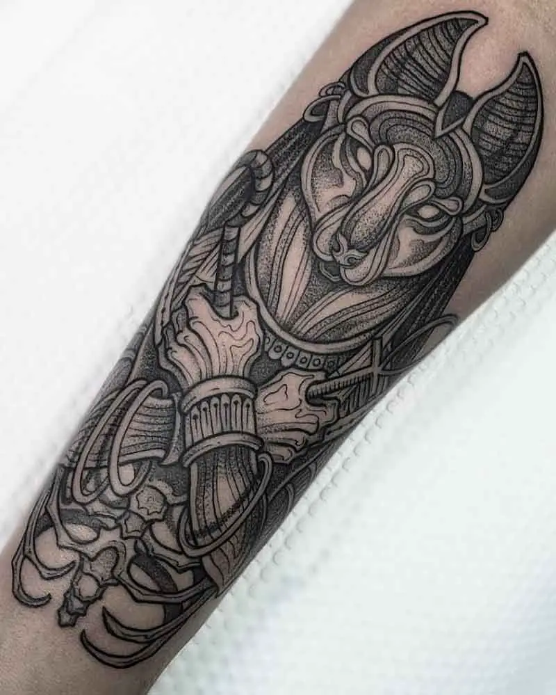 Anubis God Tattoo 2