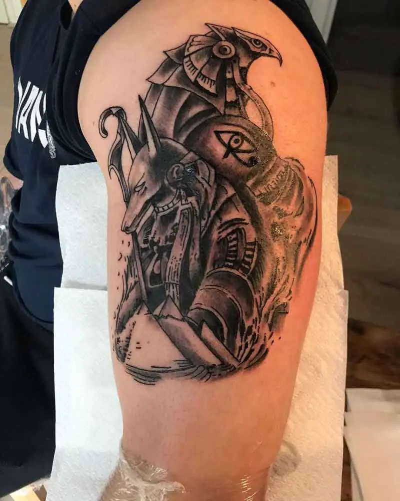 Anubis Horus Tattoo 1