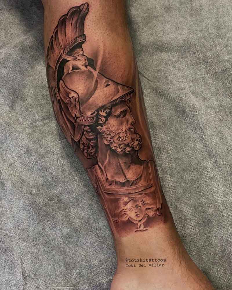 Ares Greek God Tattoo 2