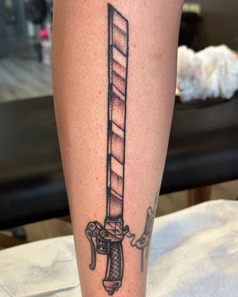 Attack On Titan Sword Tattoo 1