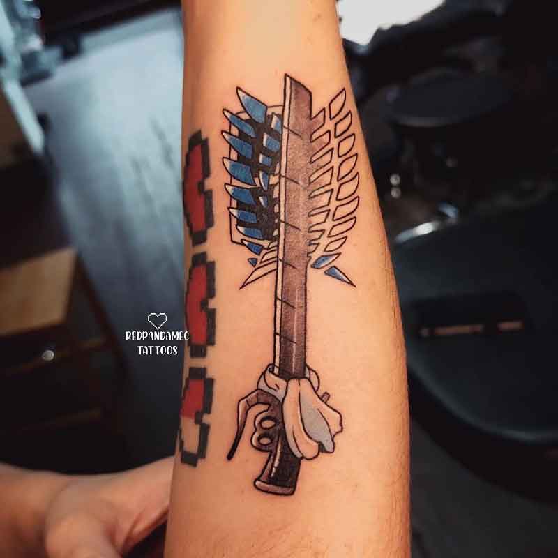 Attack On Titan Sword Tattoo 3