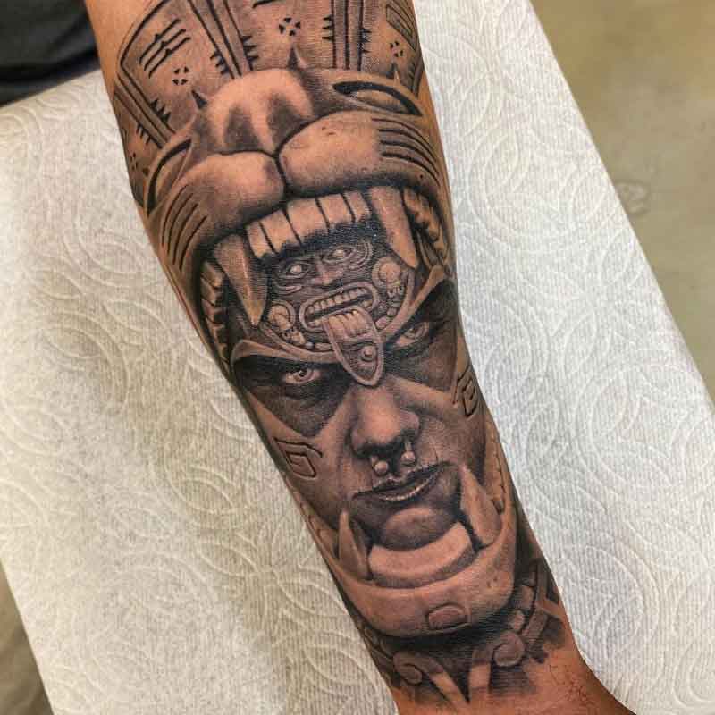 Aztec Forearm Tattoos 1
