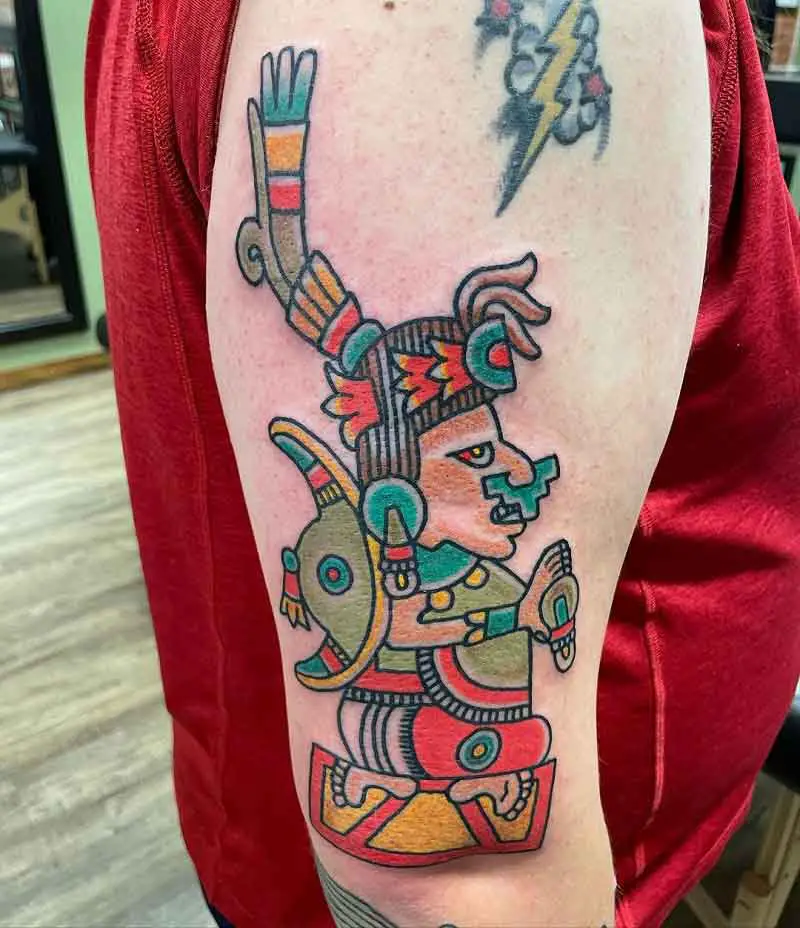 Aztec God Tattoo 1