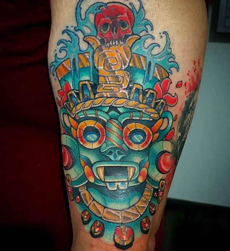 Aztec God Tattoo 2