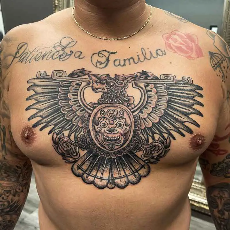 Aztec Mexican Eagle Tattoo 1