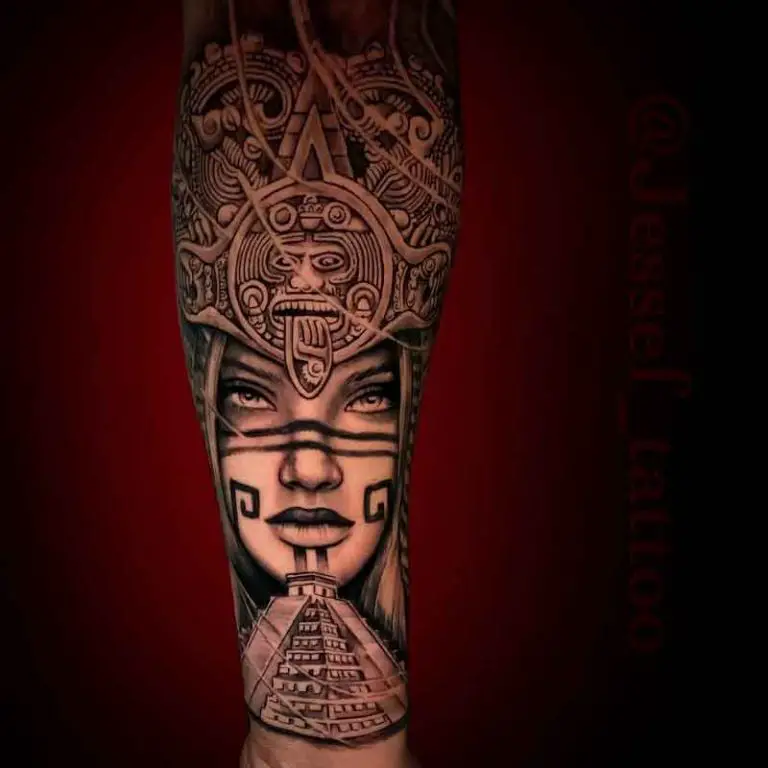 30 Meaningful Aztec Tattoo Designs For Men And Women 7317