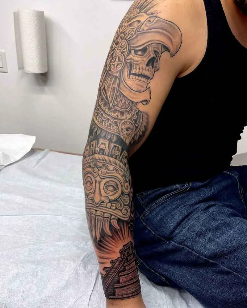Aztec Tattoo Sleeve 1