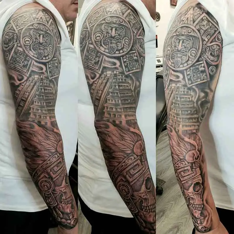 Aztec Tattoo Sleeve 2