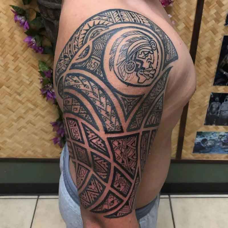 Aztec Tribal Tattoo 3