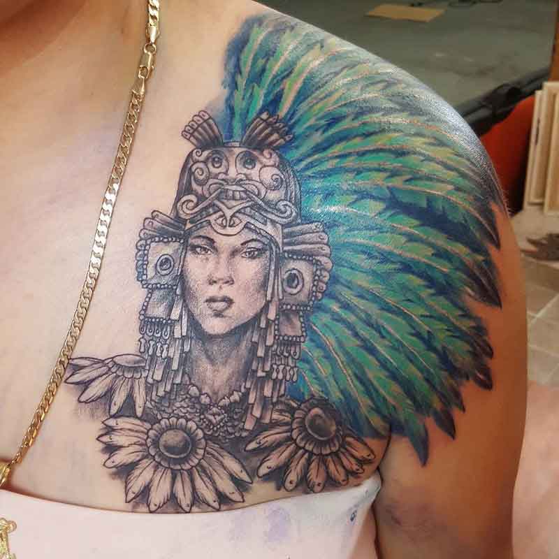 Aztec Warrior Tattoo 2
