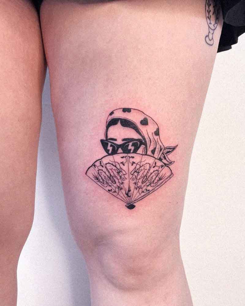 Badass Female Thigh Tattoos 3