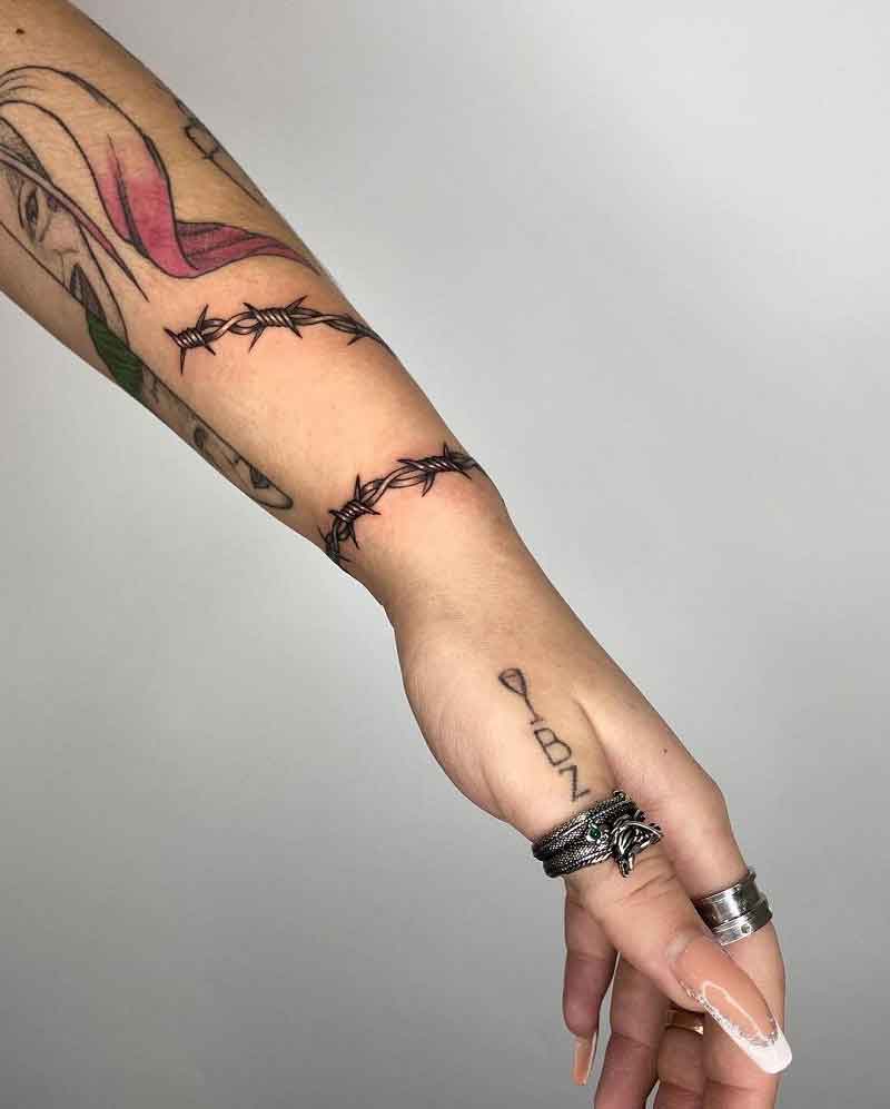 Barbed Wire Sleeve Tattoo 1