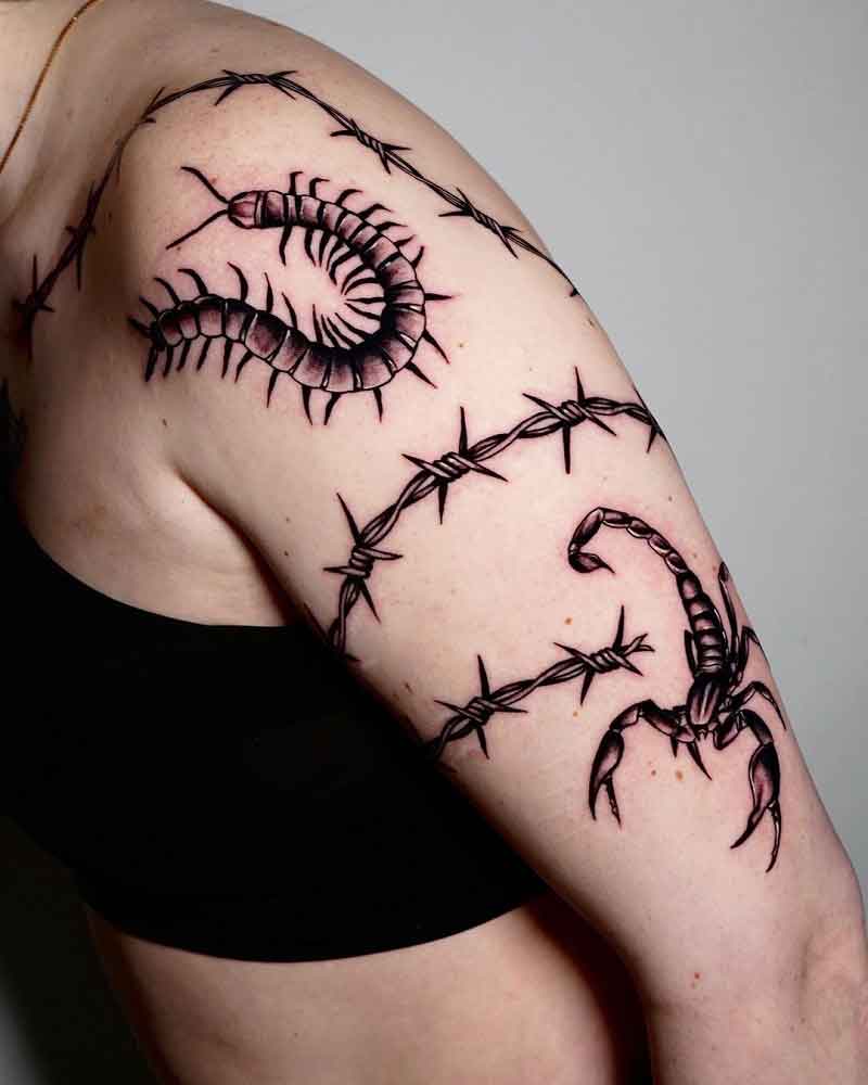 Barbed Wire Sleeve Tattoo 2