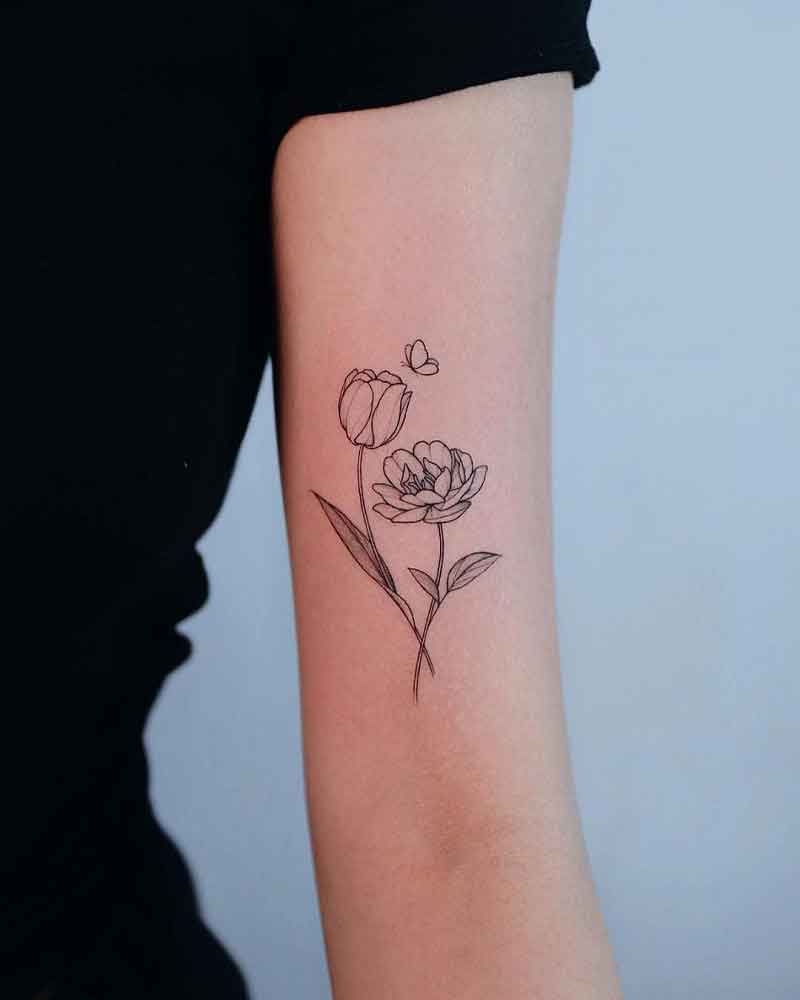 Birth Flower Chart Tattoo 3