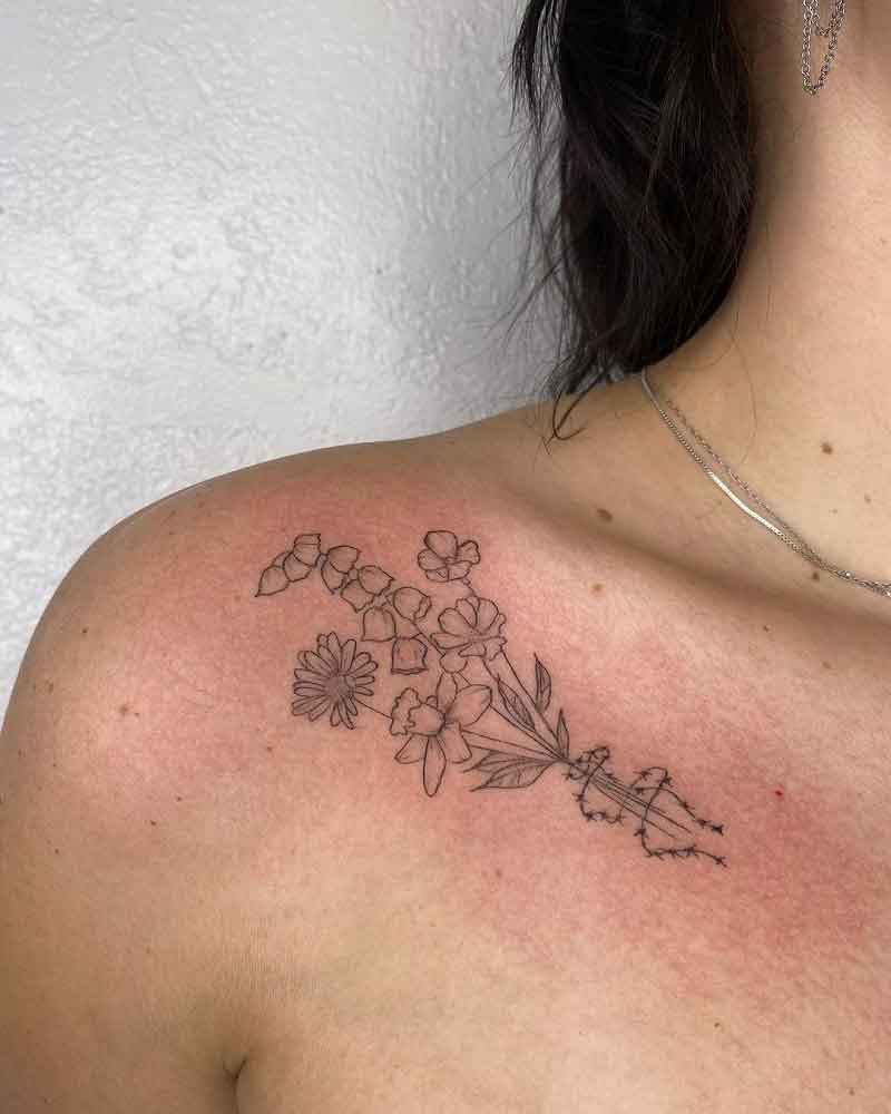 Birth Flower Tattoos Ideas 2