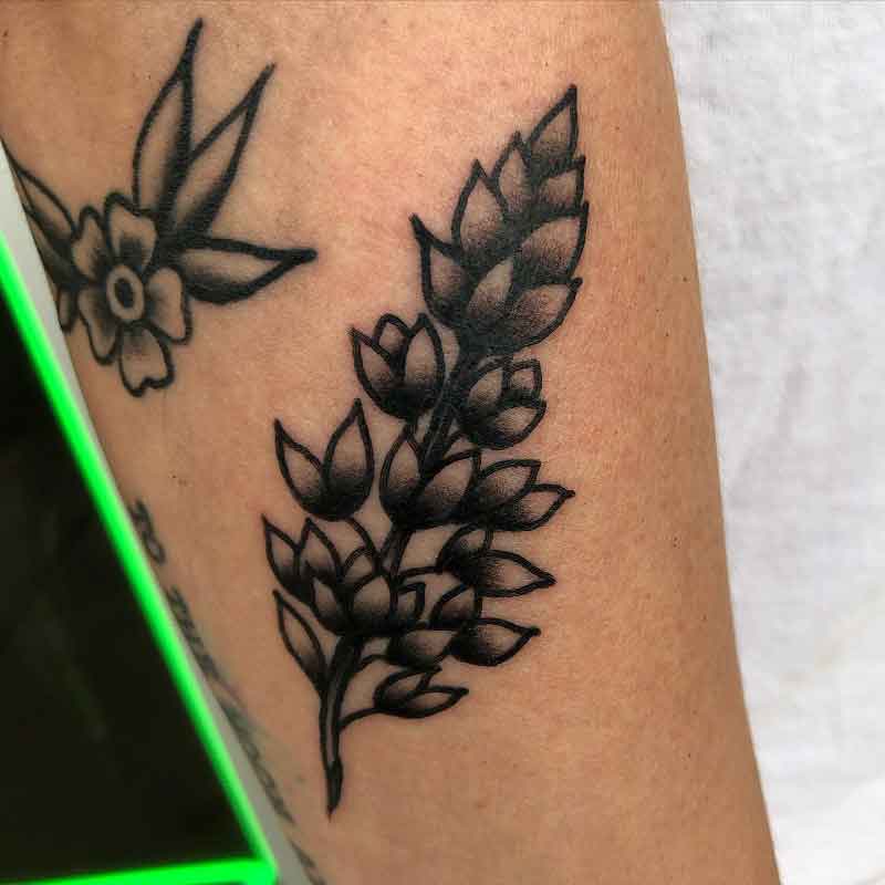 Black Bluebonnet Tattoo 4