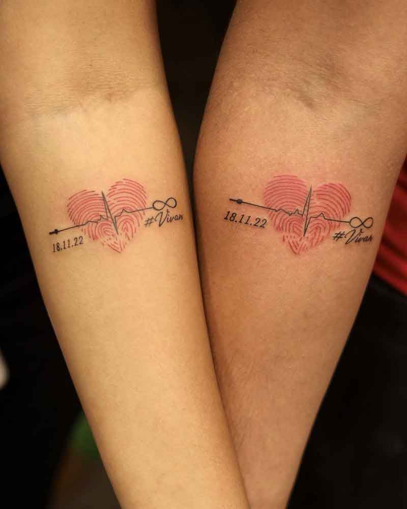 Couples Fingerprint Tattoos 4