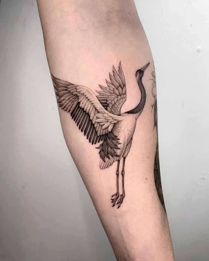 Crane Tattoo Meaning 1