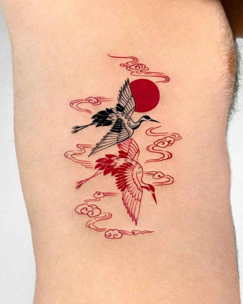 Crane Tattoo Meaning 5