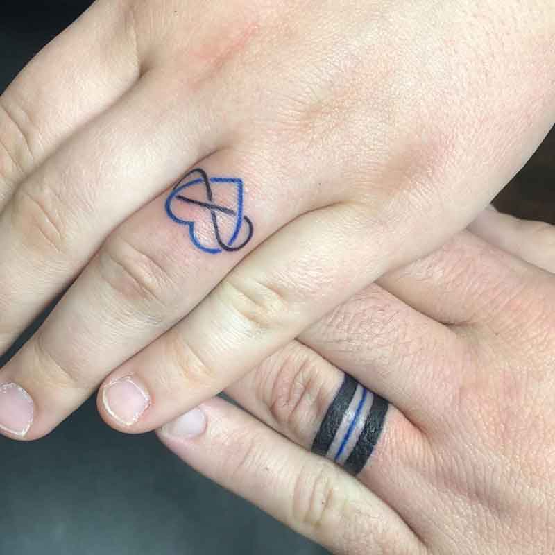 Creative Soulmate Wedding Ring Tattoos 3