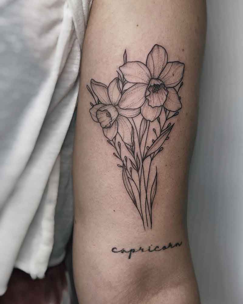 December Birth Flower Tattoo Ideas 2